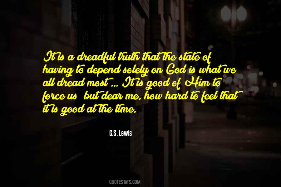Depend On God Quotes #1017901