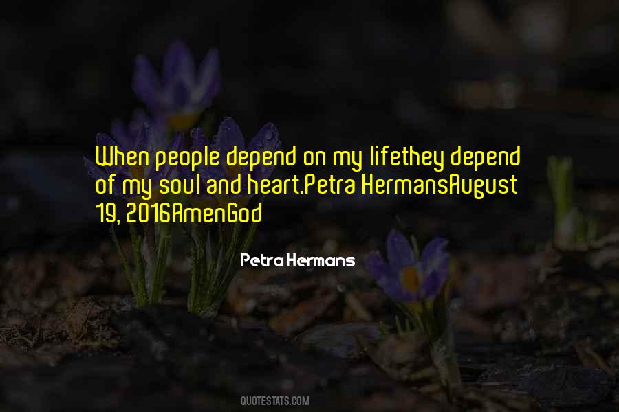 Depend On God Quotes #1678655