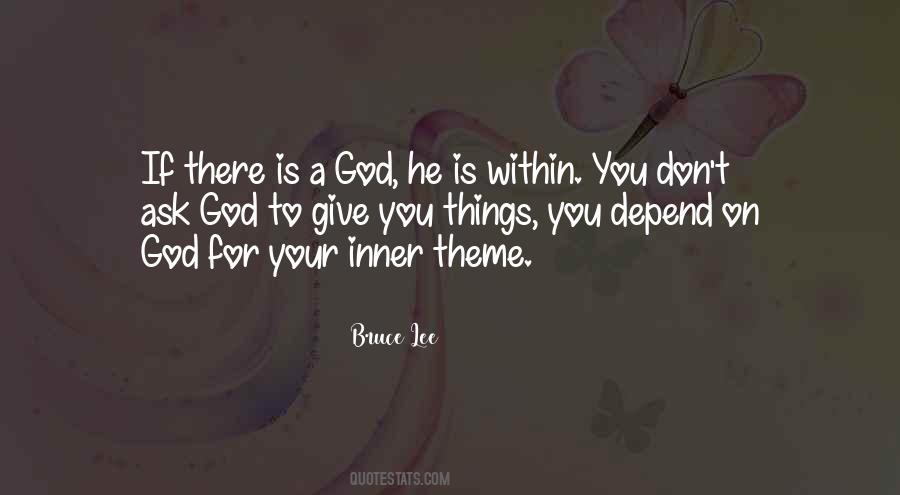 Depend On God Quotes #1816256