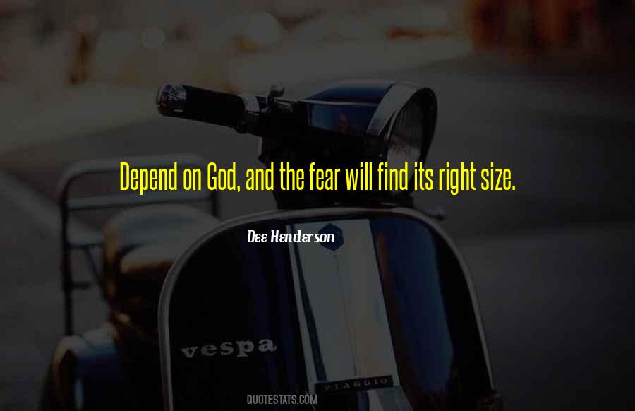 Depend On God Quotes #262445