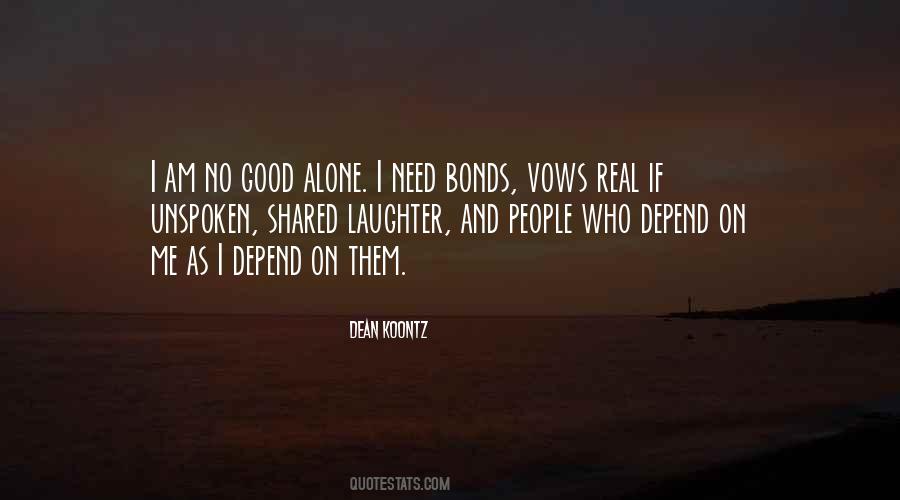 Depend On Me Quotes #121905