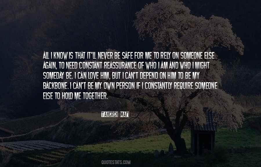 Depend On Me Quotes #1636261