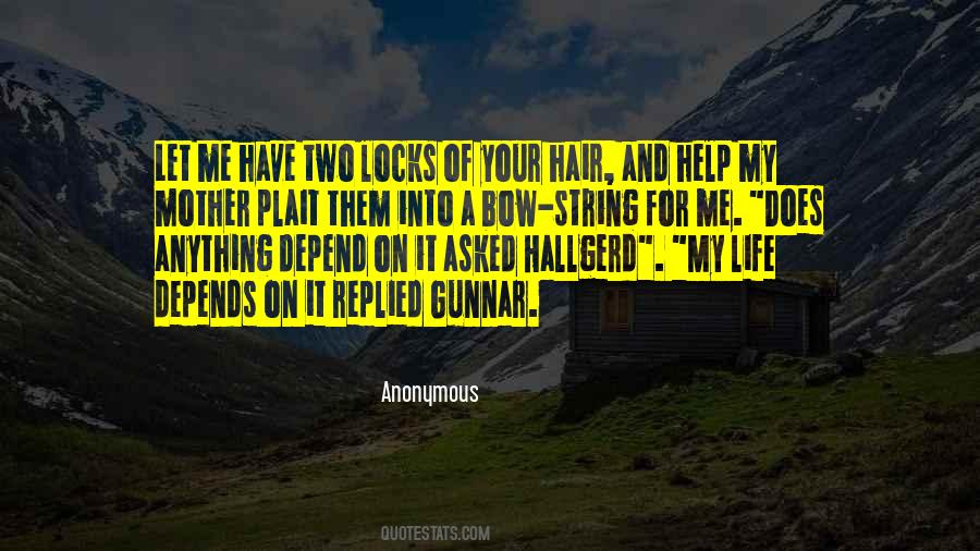 Depend On Me Quotes #693982
