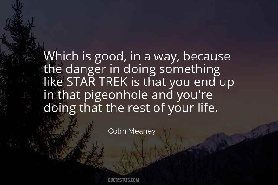 Danger Life Quotes #1798897