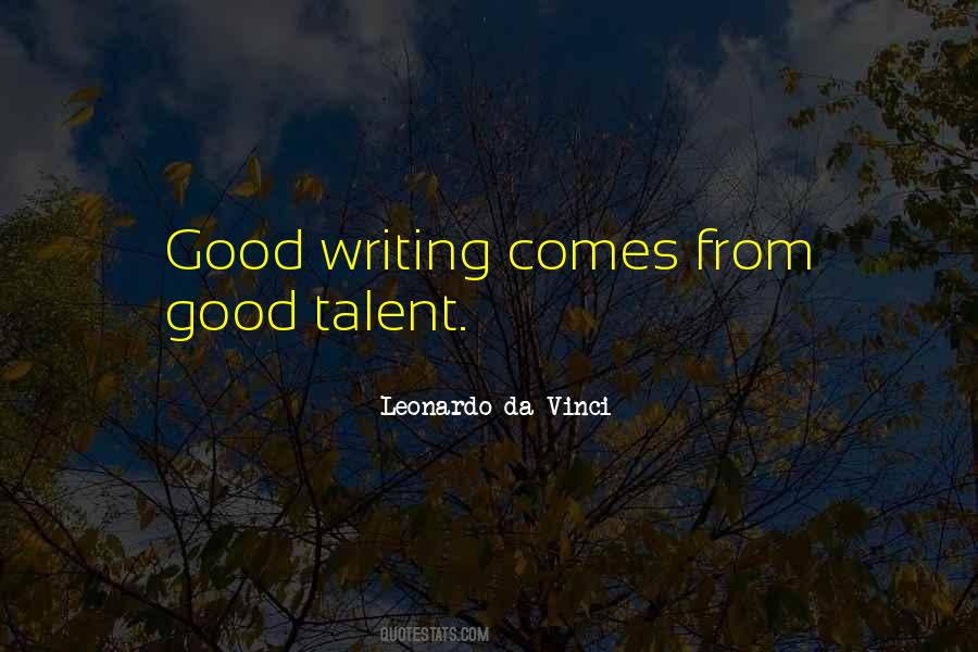 Good Talent Quotes #1188246