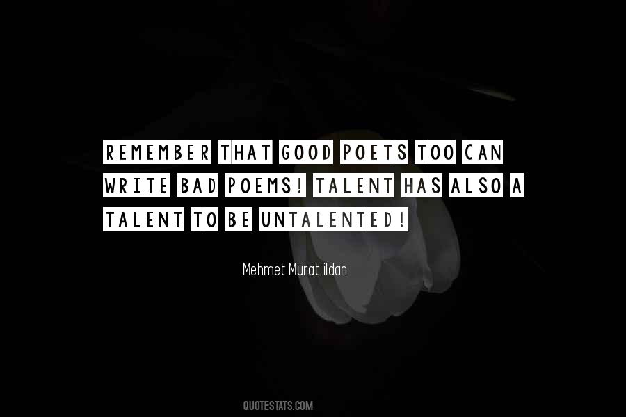 Good Talent Quotes #280407