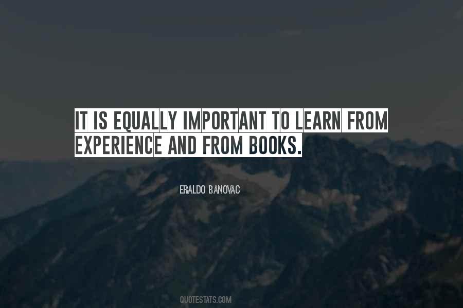 Life Experience Vs Education Quotes #739325