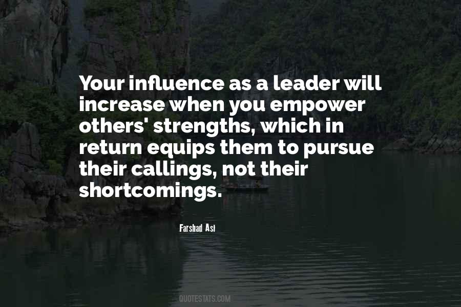 Your Influence Quotes #126409