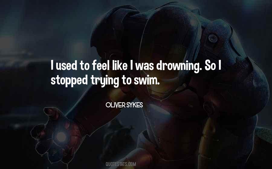 Depression Drowning Quotes #1830127