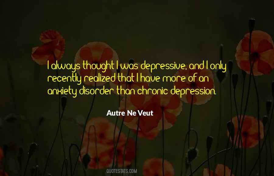 Depressive Disorder Quotes #443334