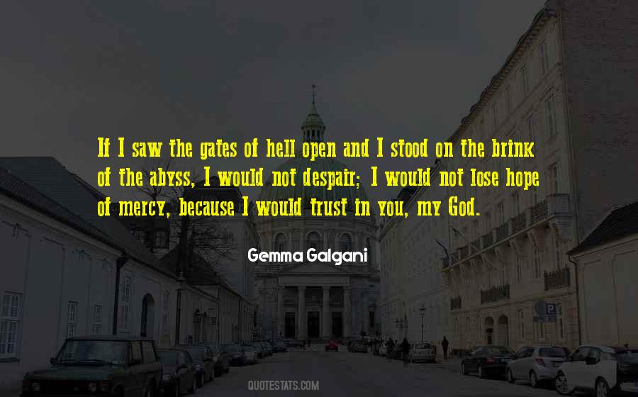 Trust Of God Quotes #1327800