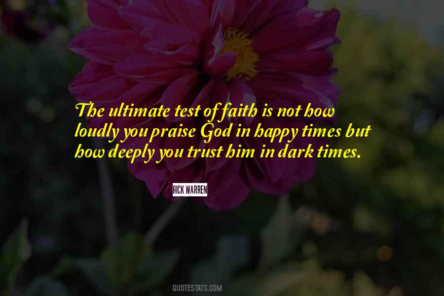 Trust Of God Quotes #1394854
