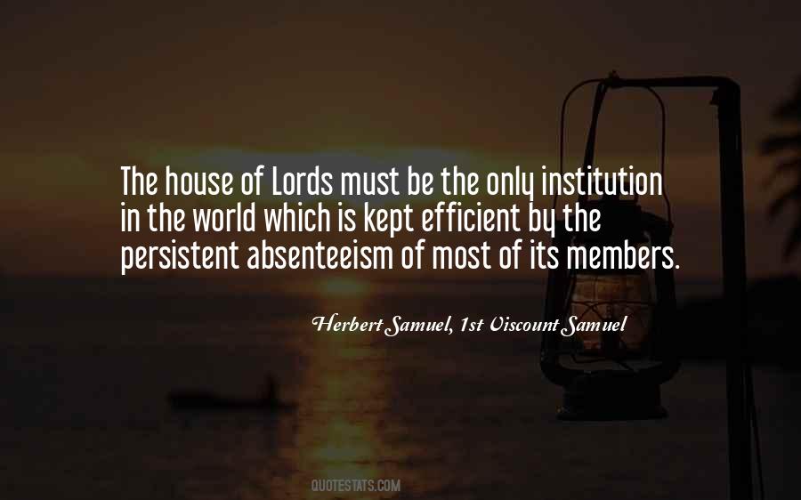 Quotes About The House Of Lords #442562