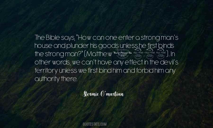 Strong Man Bible Quotes #91217