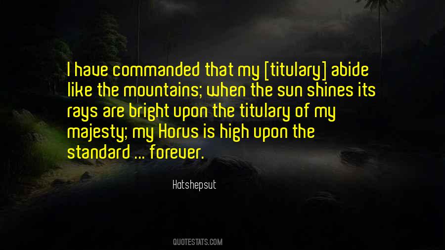 Mountain Sun Quotes #1126173
