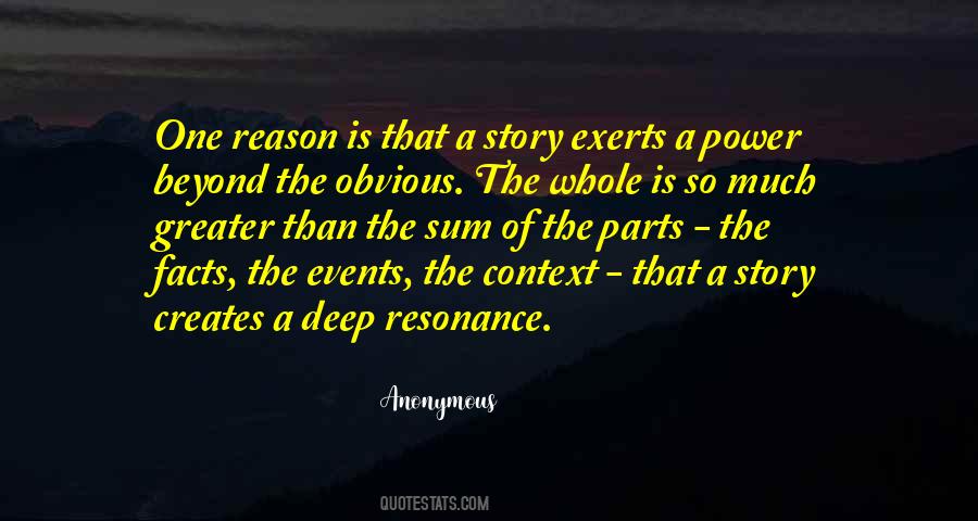 The Power Of A Story Quotes #1841427