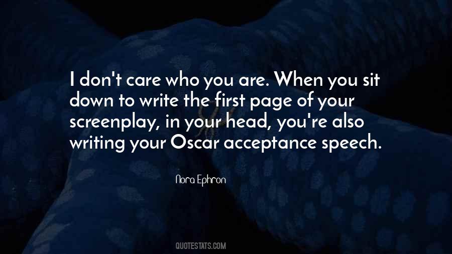 Quotes About Care Who #1399976