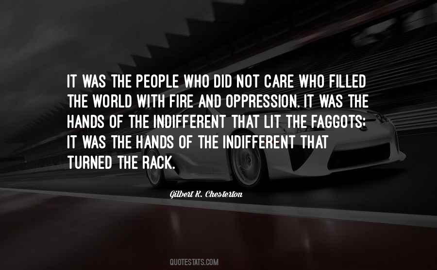 Quotes About Care Who #1453252