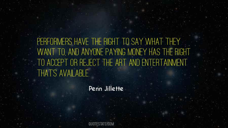 Quotes About Art And Entertainment #328431
