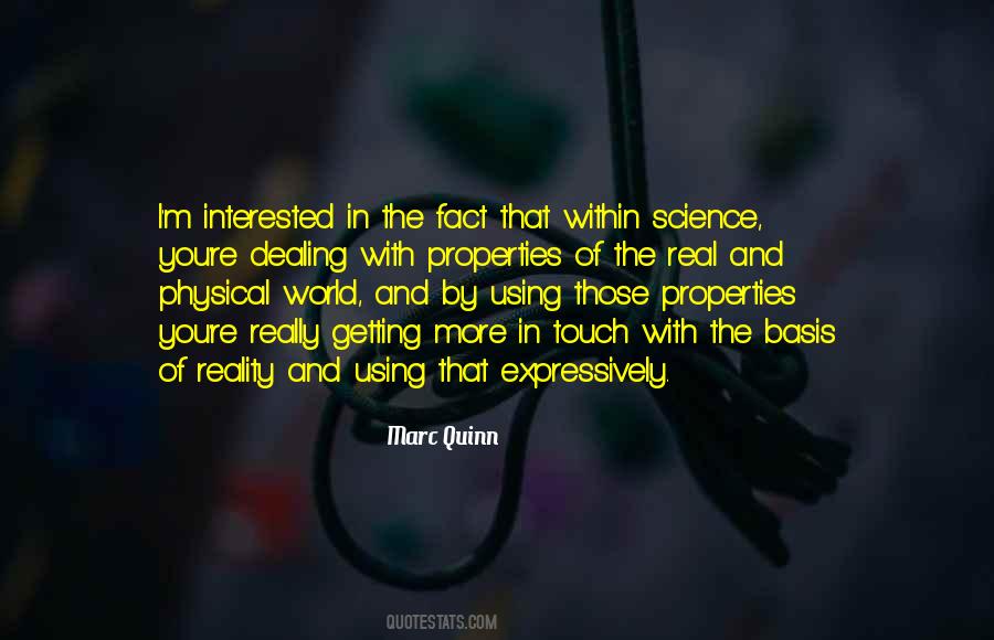 Dealing With Reality Quotes #1022694