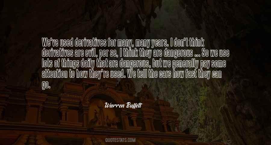Derivatives Warren Buffett Quotes #1804977