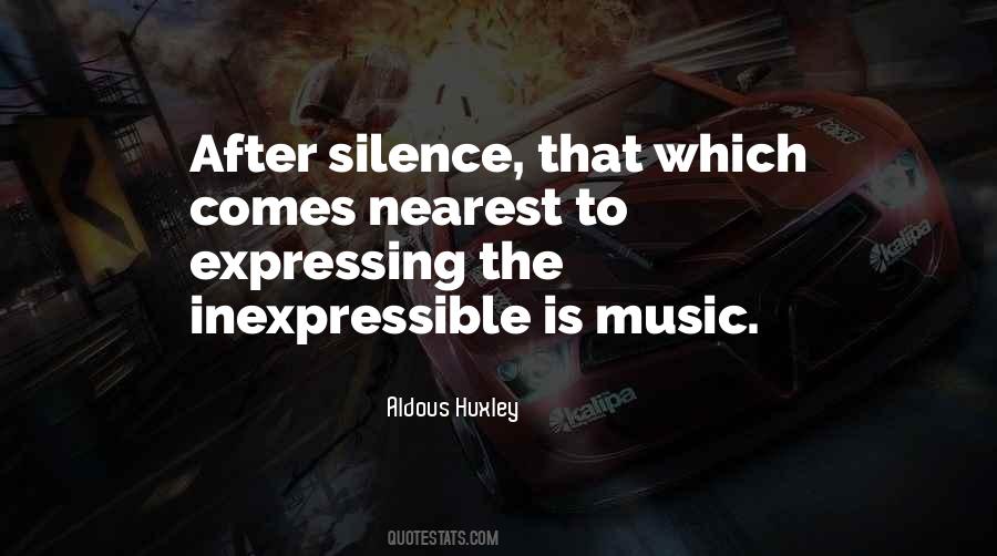 Silence Is Music Quotes #203417