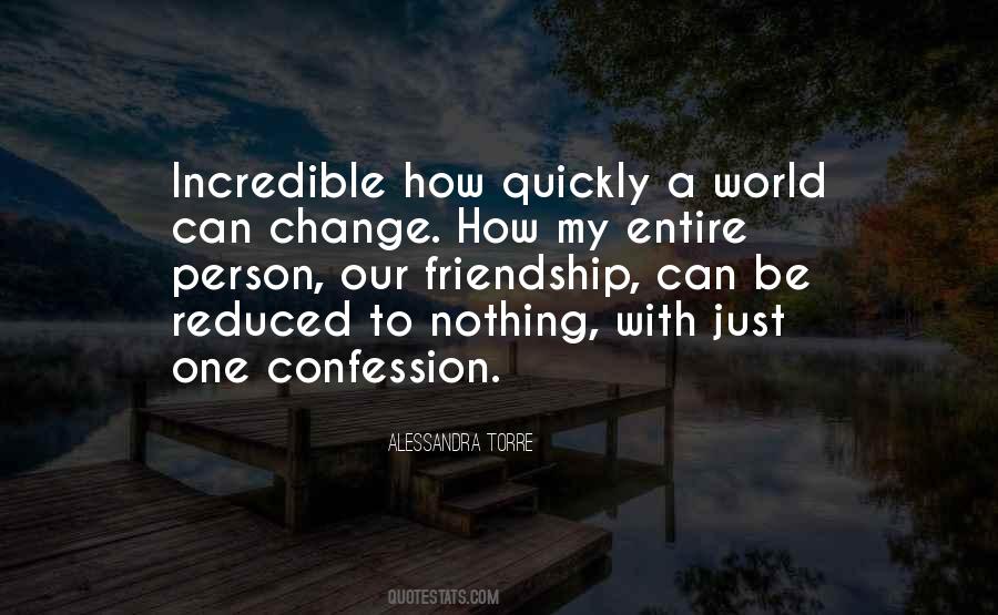 No One Person Can Change The World Quotes #1189043