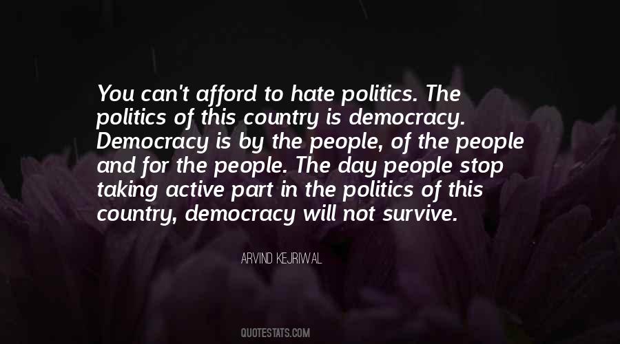 Politics Hate Quotes #1282018