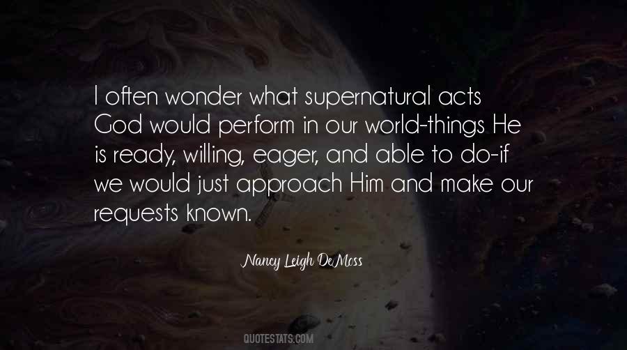 Supernatural God Quotes #49145