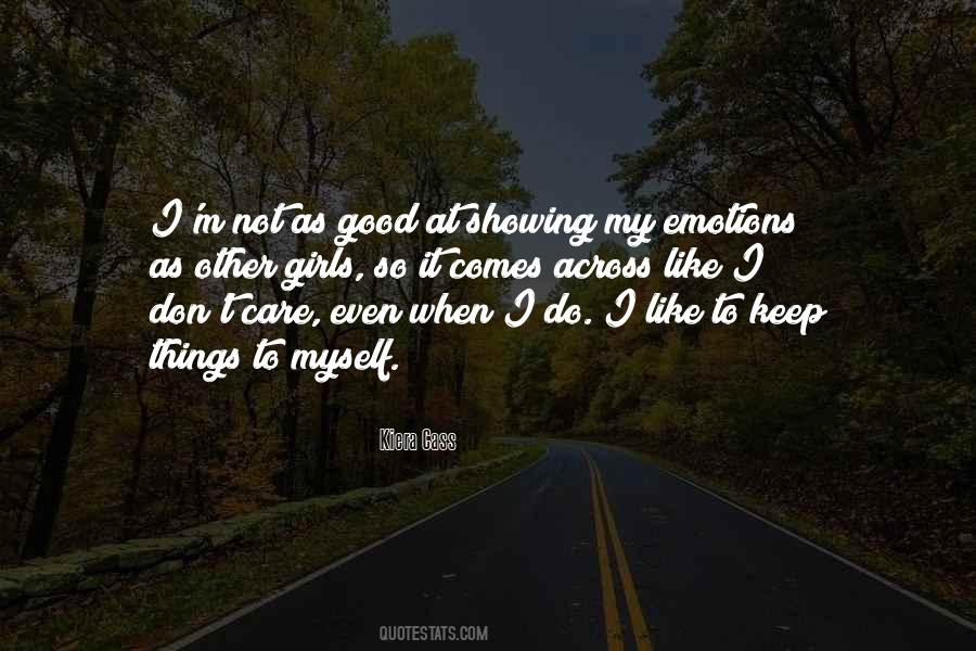 Showing Your Emotions Quotes #1805714
