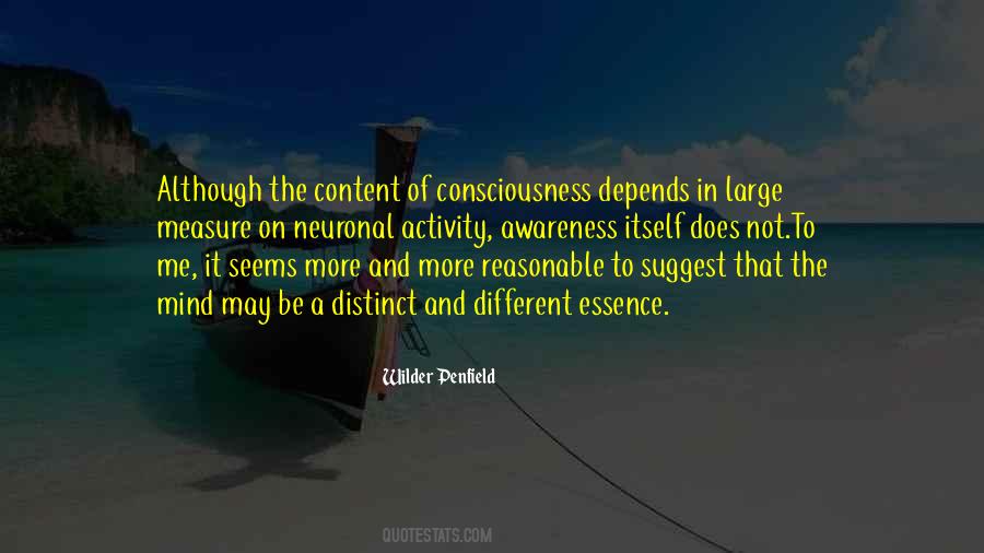 Consciousness And Mind Quotes #542980
