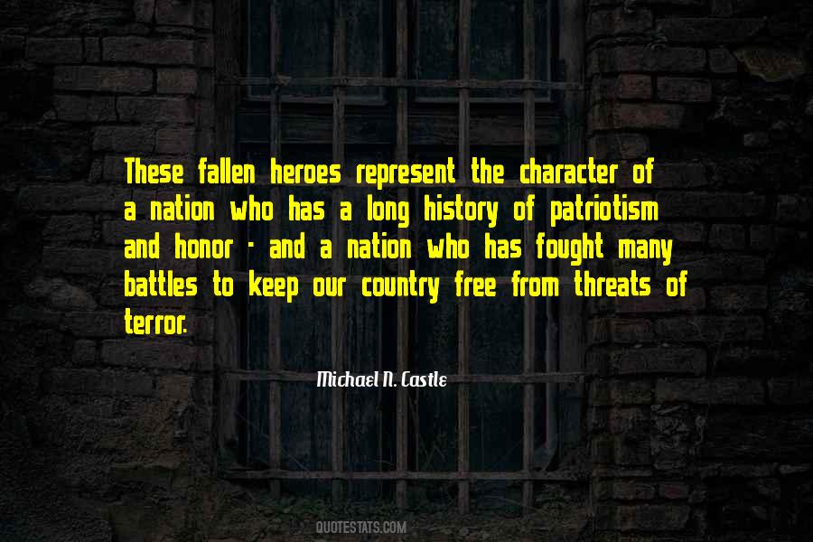 Our Fallen Heroes Quotes #1140853