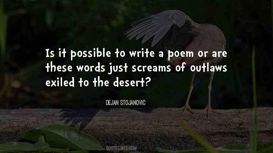 Desert Exile Quotes #271408