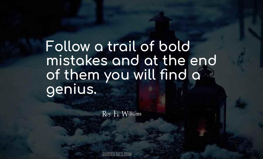 Follow The Trail Quotes #47086