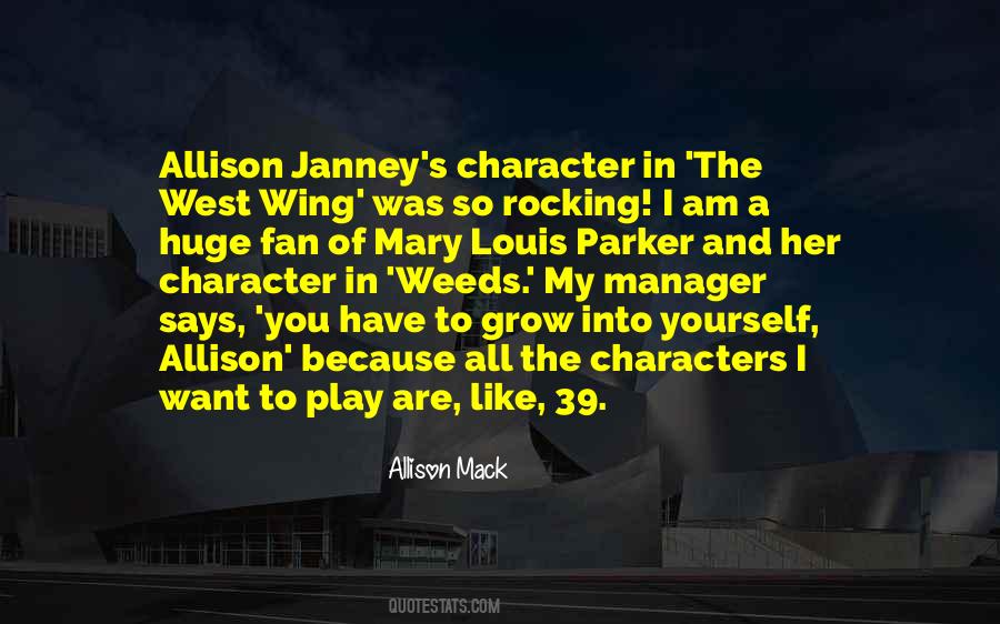 West Wing Allison Janney Quotes #1735313