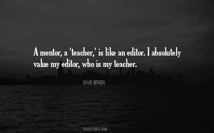 Teacher Value Quotes #1559419
