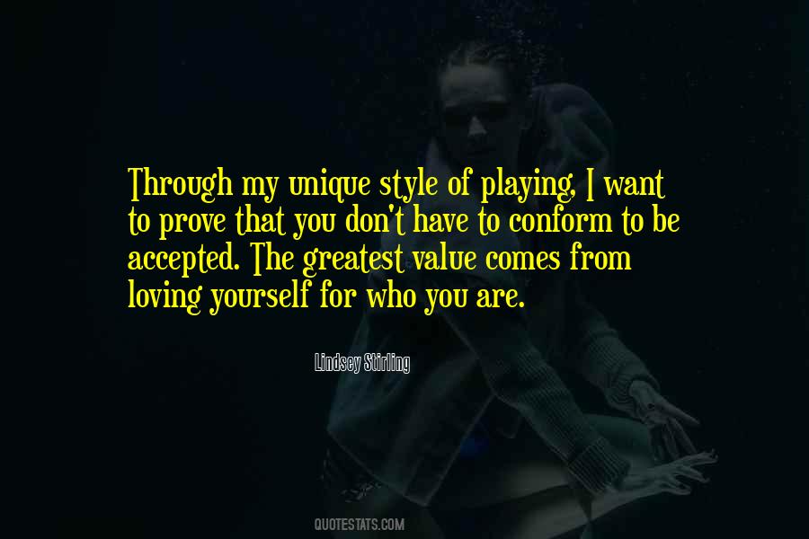 Value Who You Are Quotes #1794430