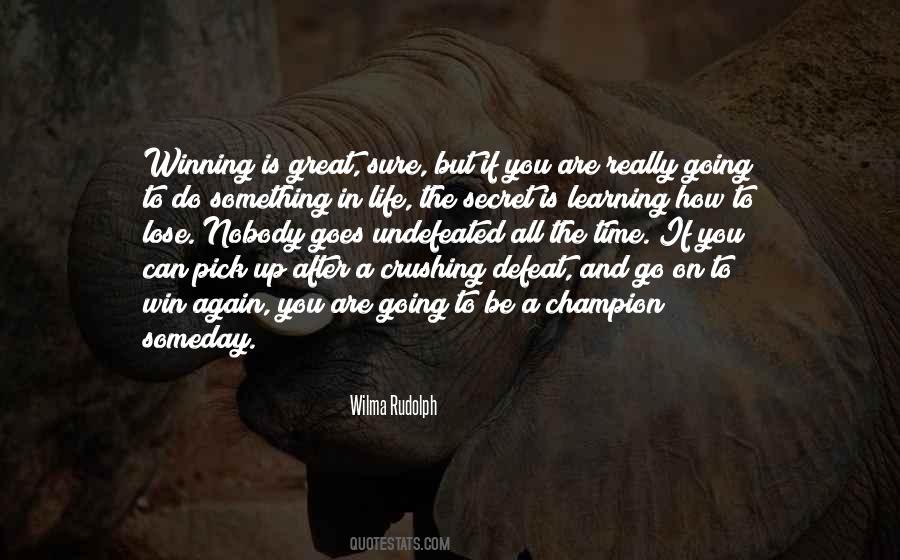 Learning From Defeat Quotes #1657206