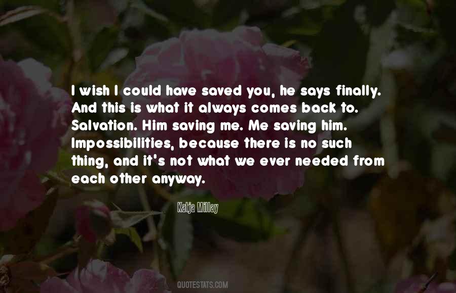 Back To Each Other Quotes #1207632