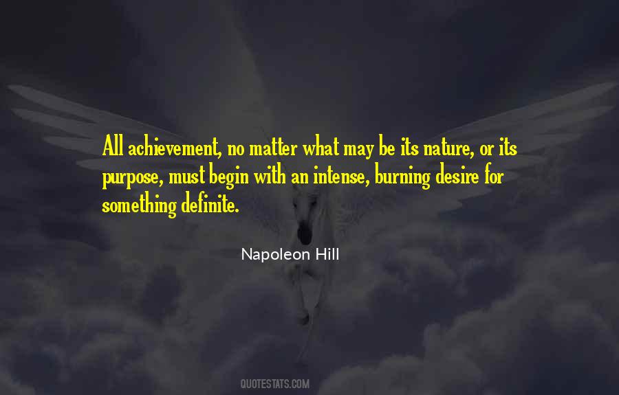 Desire And Achievement Quotes #675129