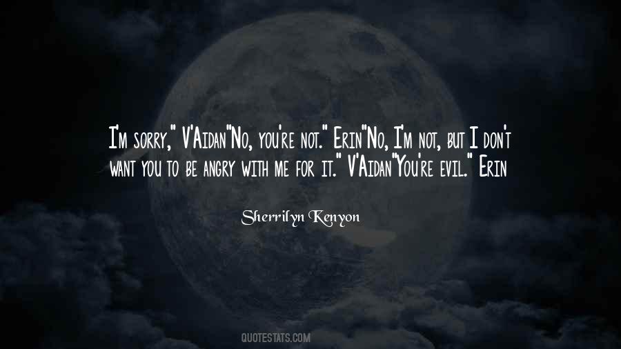 Sorry Angry Quotes #143296