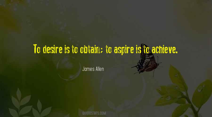 Desire To Achieve Quotes #180118