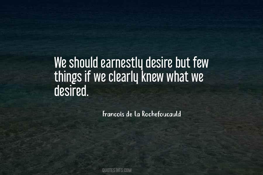 Desired Things Quotes #478849