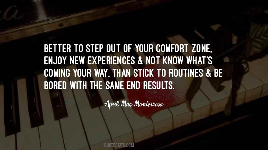 Step Out From Comfort Zone Quotes #1790918