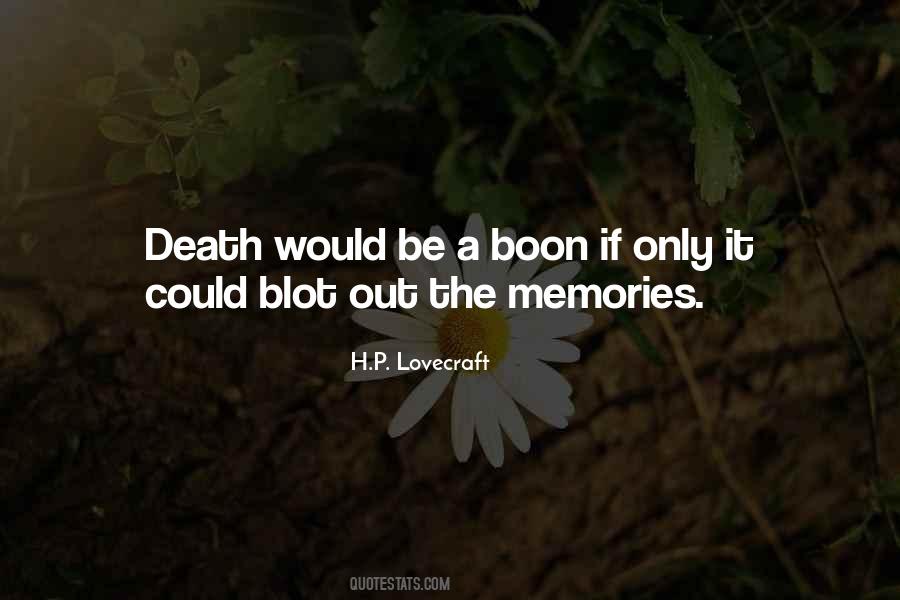 Memories Death Quotes #1538186