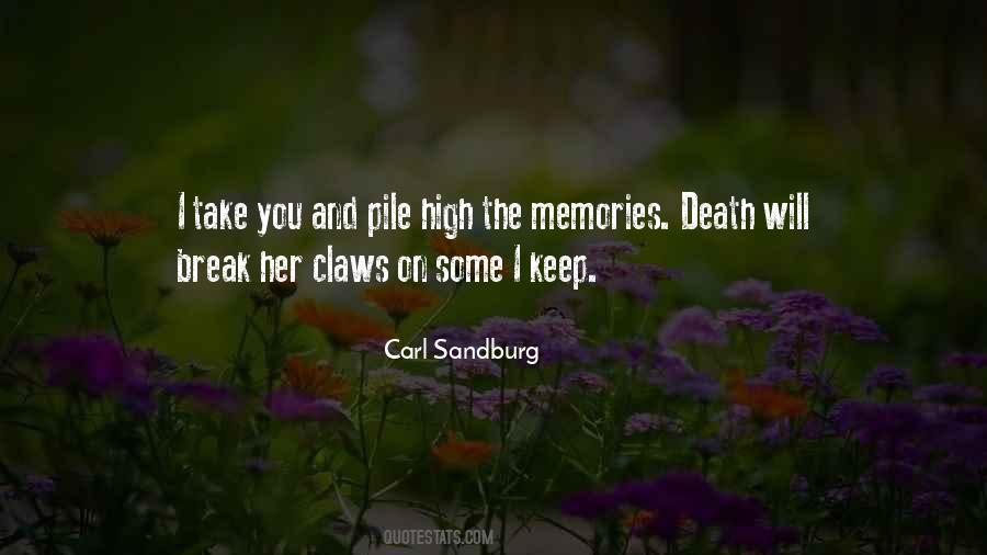 Memories Death Quotes #305362