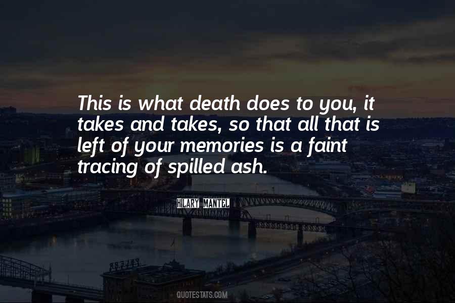 Memories Death Quotes #654076