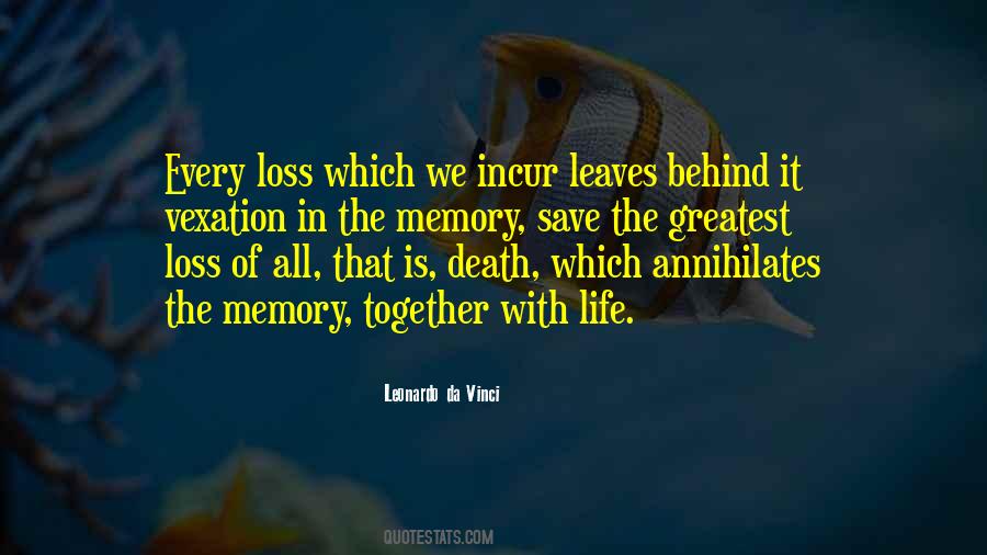 Memories Death Quotes #748559