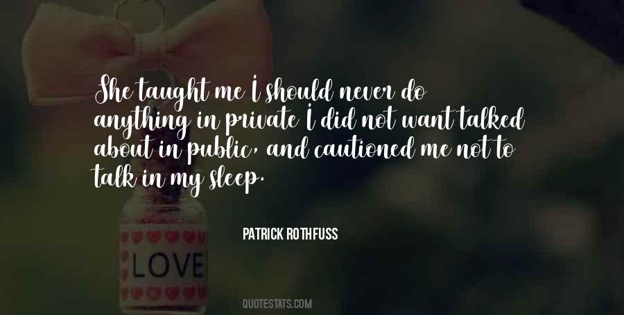 Sleep Talk Quotes #1117295