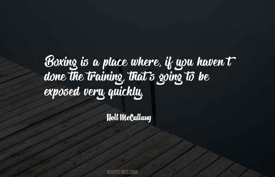 Best Boxing Training Quotes #1700371